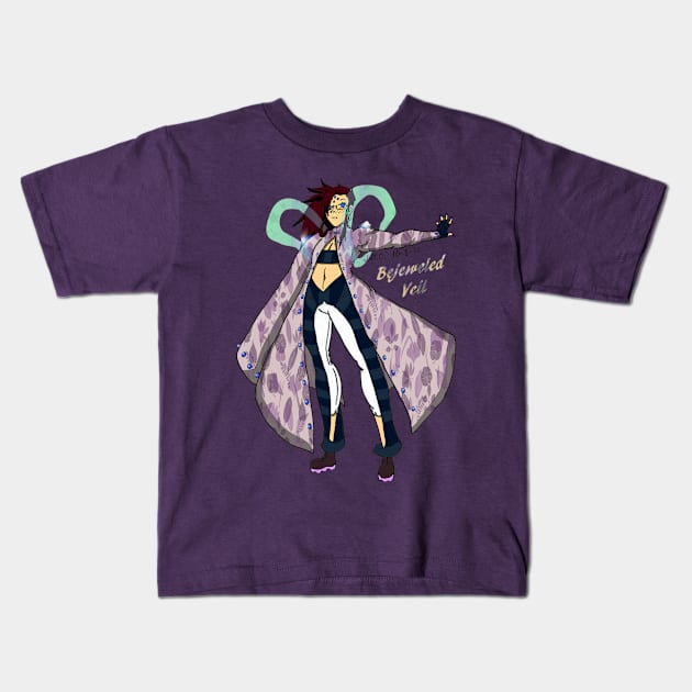 Bejeweled Veil Kids T-Shirt by TeeJay93